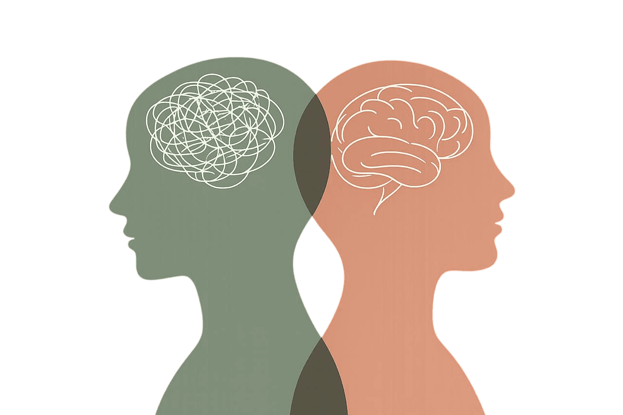 Ilustração representando a Terapia Cognitivo-Comportamental